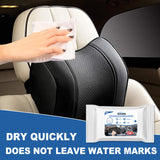 Rayhong 3in1 Car Leather Cleaning Wipes, Seat Interior Cleaning Wipes Wash And Decontaminate Without Water