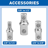 Extension Wrench Set Offset Ratchet Spanner Extender With Drive Adapters Socket