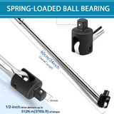 750MM 30" Breaker Bar Socket Heavy Duty 1/2" Drive Wrench Long Spanner