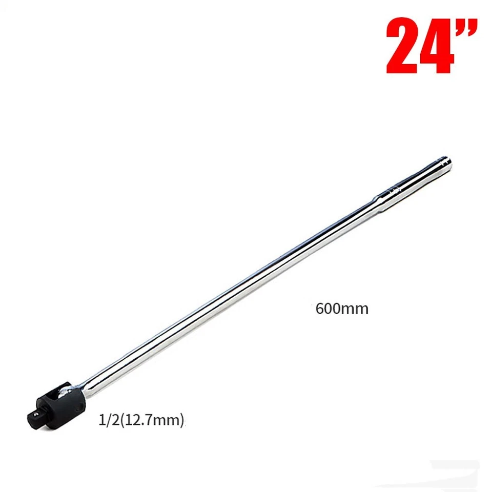 600MM 24" Breaker Bar Socket Heavy Duty 1/2" Drive Wrench Long Spanner