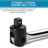 300MM 12" Breaker Bar Socket Heavy Duty 1/2" Drive Wrench Long Spanner