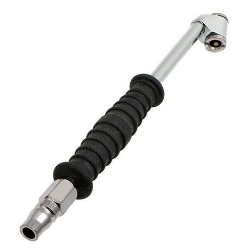 2X Car Truck Tire Inflator Valve Air Pump Chuck Nozzle Metal Dual-Head Connector