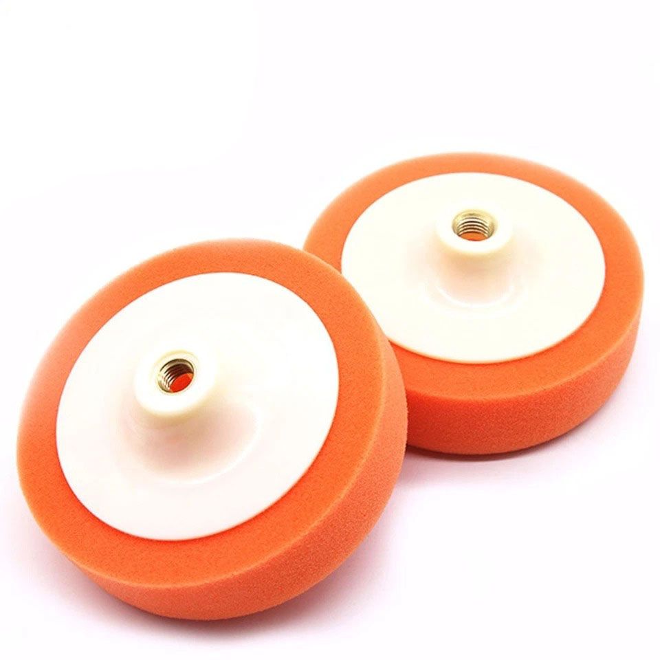 4PC 5" 125mm Car Polisher Foam Sponge Wheel Buffing Pad Polishing Replacing Pad M14