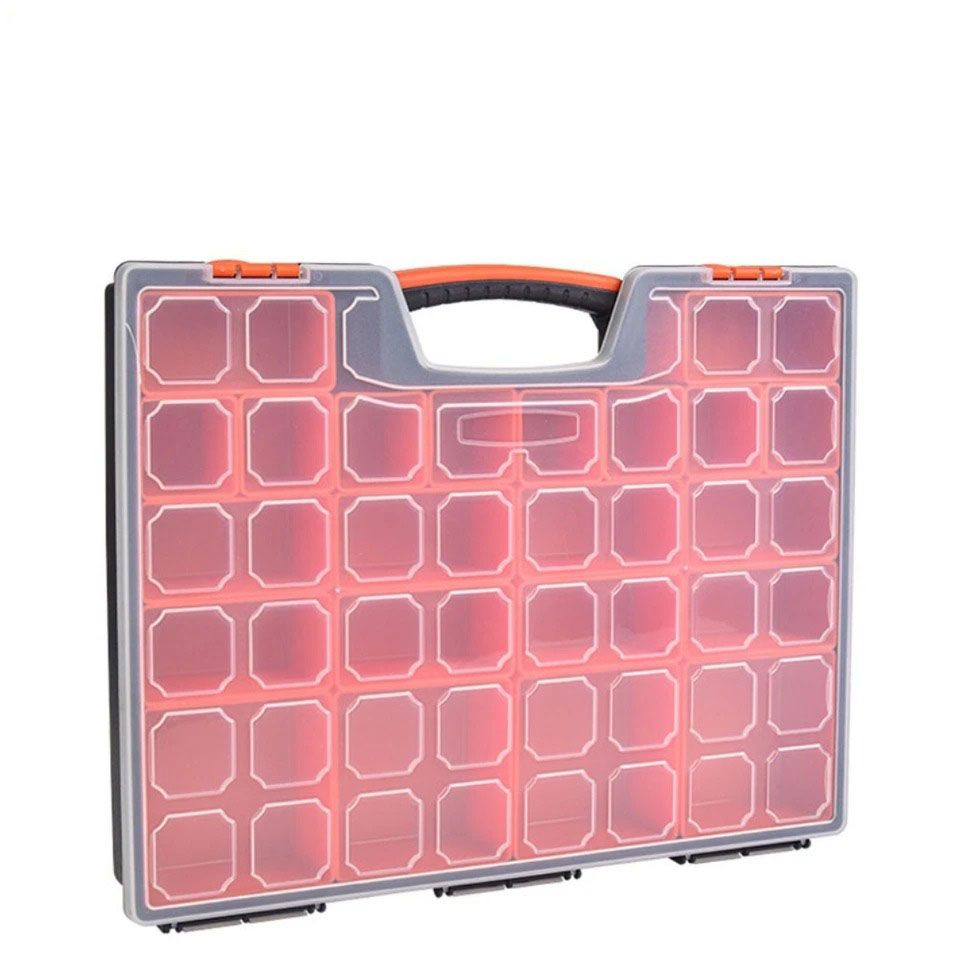22 Compartments Storage Organizer Tool Box Plastic Bin Screw Case