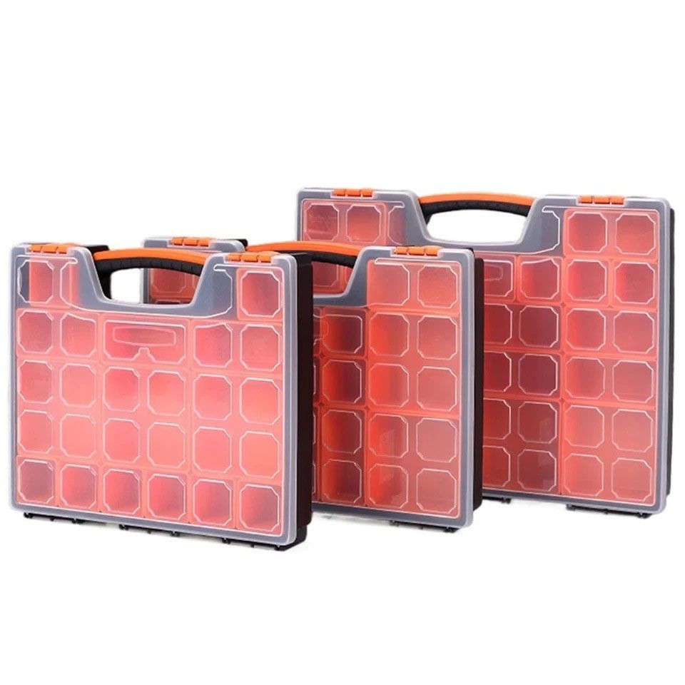 22 Compartments Storage Organizer Tool Box Plastic Bin Screw Case