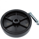 6 Inch 150MM Jockey Wheel Solid Rubber Wheel Replacement With Plastic Core