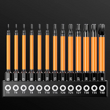13Pc Magnetic Torx Screwdriver Bit Set 150mm Long Torque Sleeve T5-T40