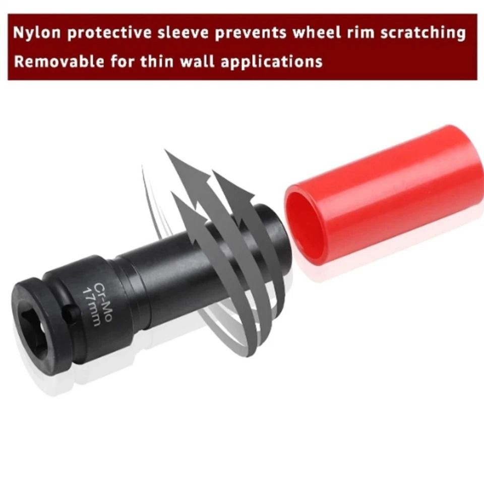 17/21MM Flower Profile Wheel Lug Deep Socket Mercedes-Benz Convex Head Remover