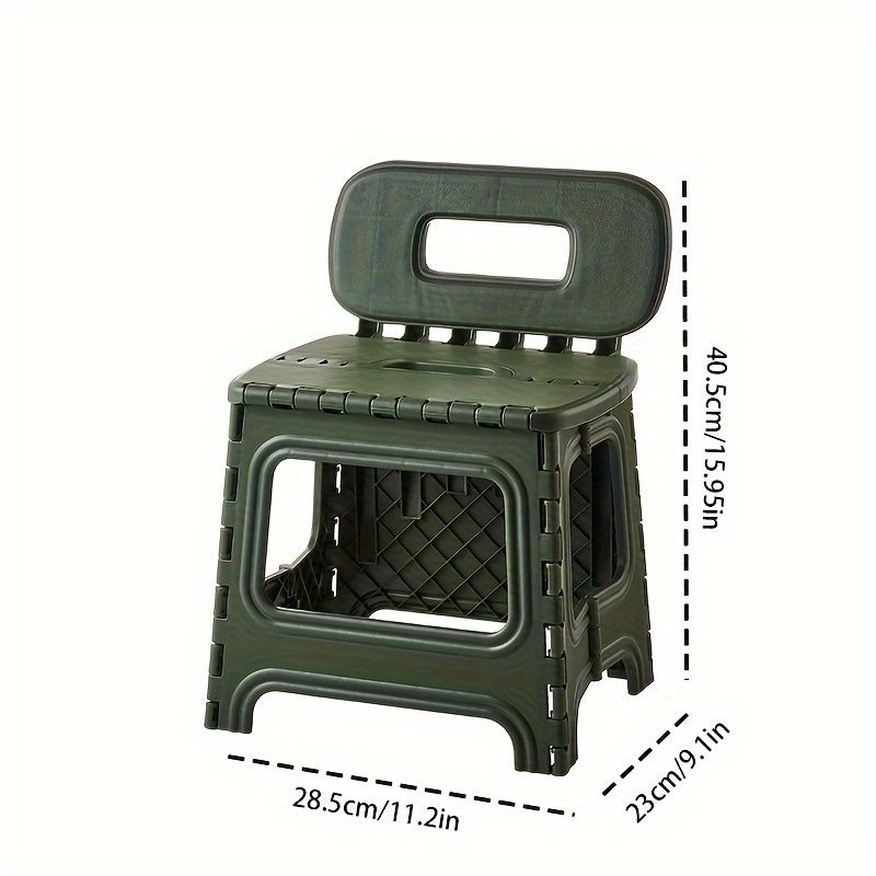 folding plastic stool, stool with backrest, portable stool, durable stool, comfortable seating, extra seating, step stool, camping stool, Australian home, space-saving furniture