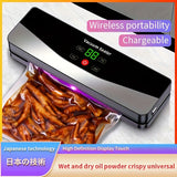 wireless vacuum sealer, portable vacuum sealer, chargeable vacuum sealer, Japanese technology vacuum sealer, food storage vacuum sealer, cordless food sealer, kitchen gadget Australia