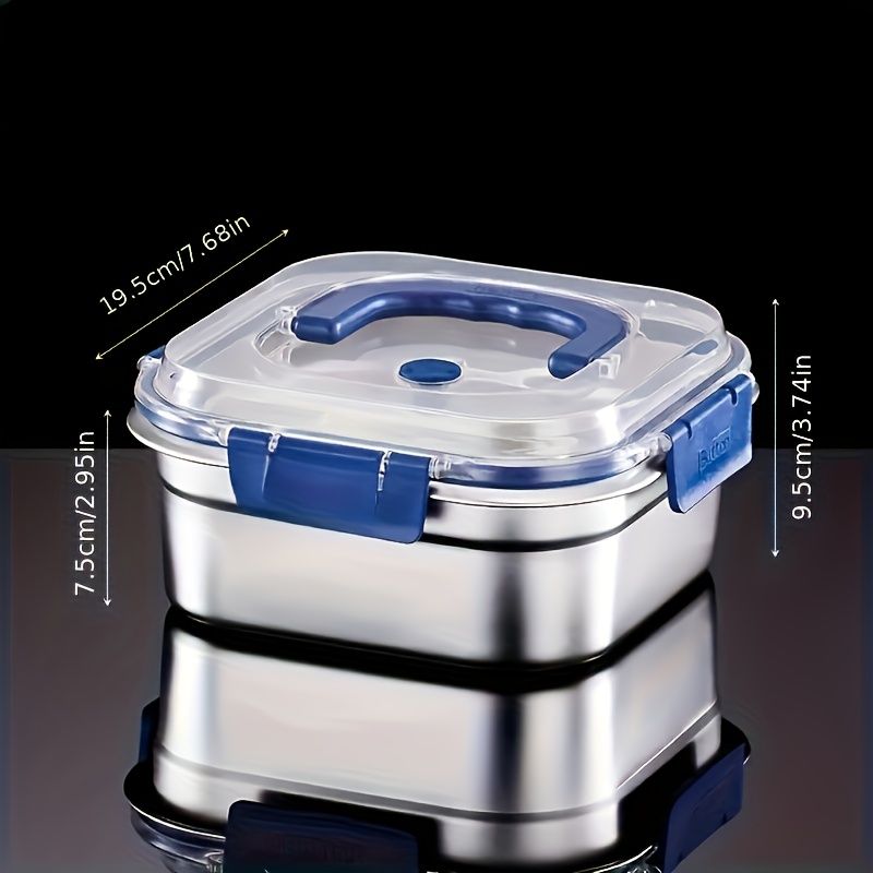 Silver 4PCS stainless steel food storage containers,airtight containers,meal prep containers,stackable food storage,Australian kitchen,leakproof food containers,reusable lunch containers