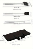 stainless steel BBQ tool set, BBQ utensils, outdoor grilling tools, Australian BBQ set, durable BBQ tools