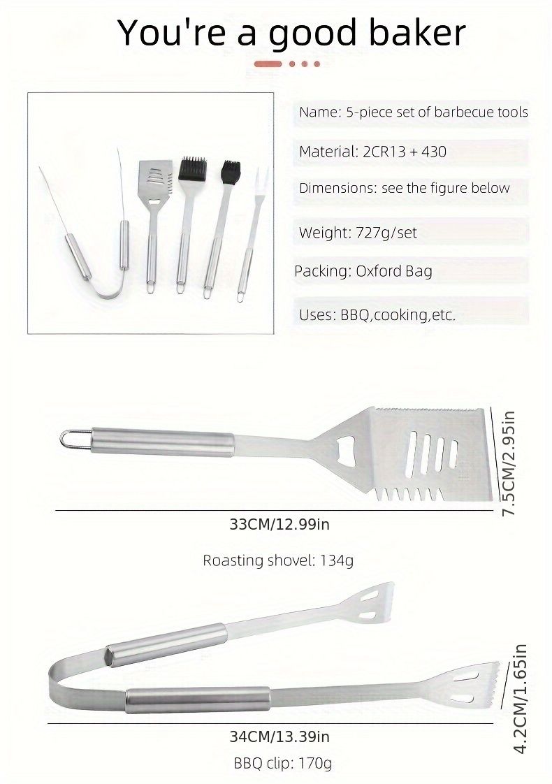 stainless steel BBQ tool set, BBQ utensils, outdoor grilling tools, Australian BBQ set, durable BBQ tools