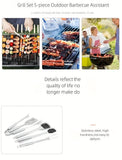 stainless steel BBQ tool set, BBQ utensils, outdoor grilling tools, Australian BBQ set, durable BBQ tools