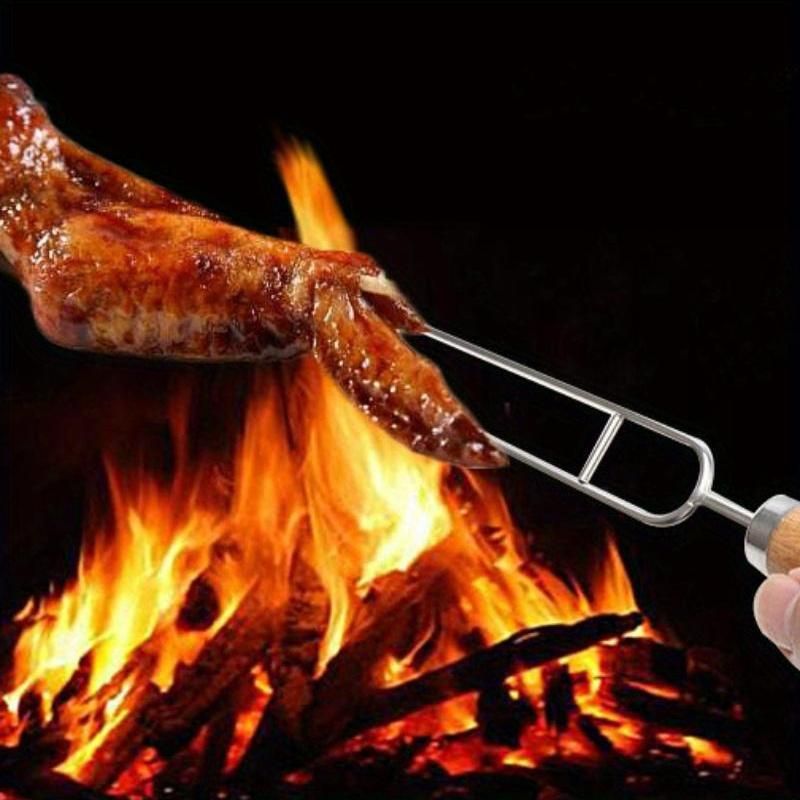 BBQ skewer set, outdoor barbecue Australia, stainless steel skewers, wooden handle skewers, portable skewer set, kebab sticks, grilling accessories