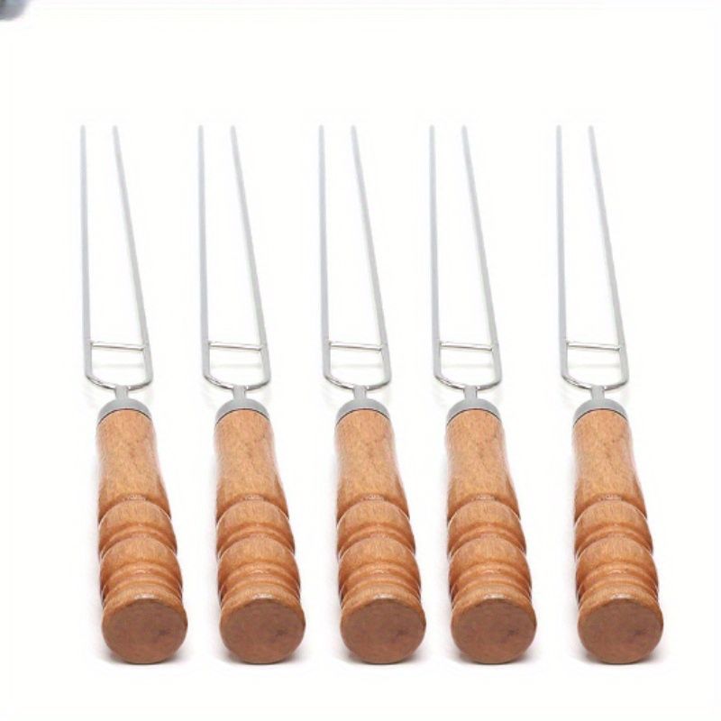 BBQ skewer set, outdoor barbecue Australia, stainless steel skewers, wooden handle skewers, portable skewer set, kebab sticks, grilling accessories
