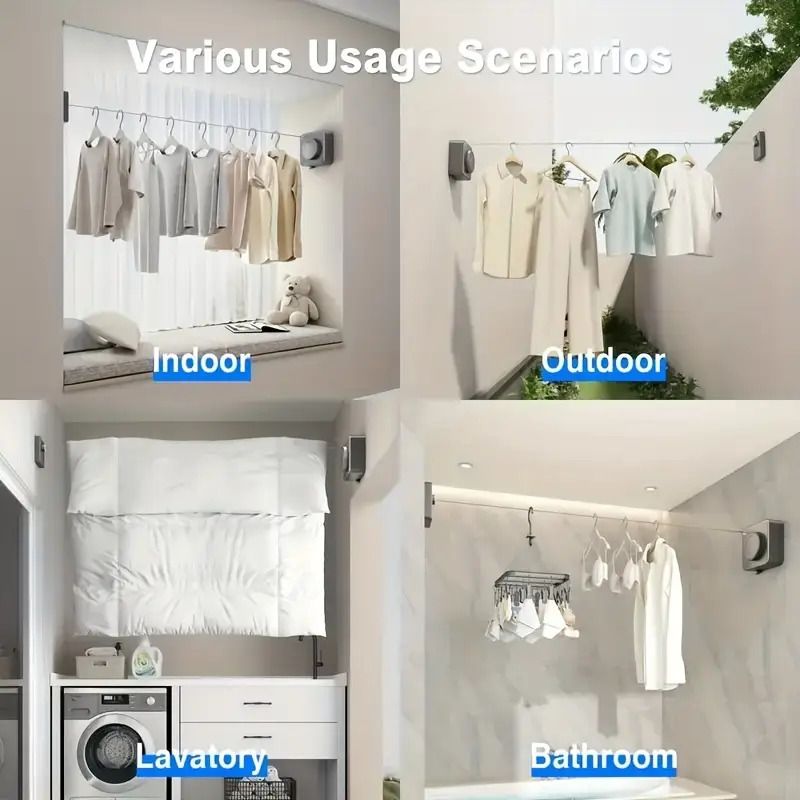 wall-mounted clothes hanger, adjustable hanger, laundry hanger, home organization, high-quality hanger, space saving hanger, wall clothes rail, Australian home, coat hanger wall mount