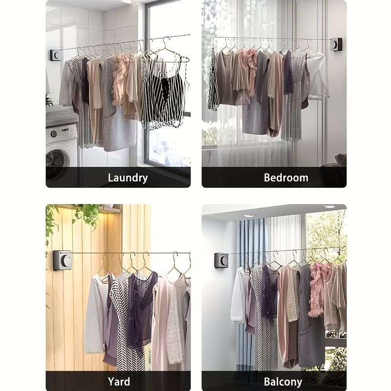 wall-mounted clothes hanger, adjustable hanger, laundry hanger, home organization, high-quality hanger, space saving hanger, wall clothes rail, Australian home, coat hanger wall mount