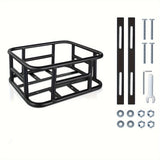Black bike rear rack, universal bike rack, bicycle cargo rack, bike storage, cycling accessories, Australia bike rack, rear rack for bike, durable bike rack