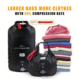 Black inflatable dry bag set, 25L dry bag, waterproof travel bag, inflatable waterproof bag, outdoor dry bag, camping gear, beach essentials, Australia travel accessories, water sports bag, dry bag 25 litre, cushioning dry bag, hiking bag