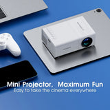 80-inch projector, LED projector, remote control projector, USB phone link projector, home entertainment projector
