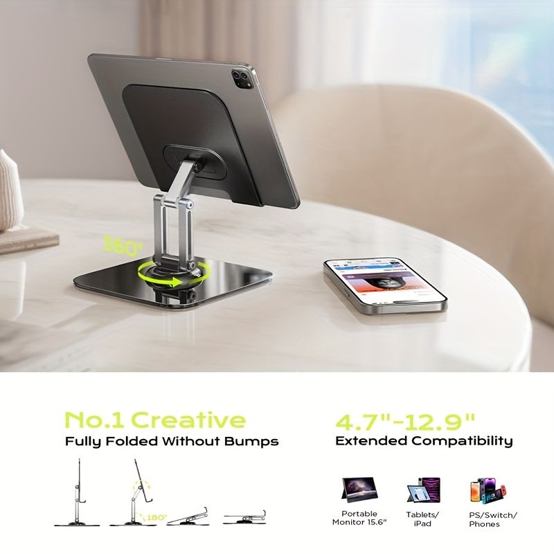 Black Silver laptop stand, 360 degree rotatable, ergonomic laptop stand, laptop accessories, adjustable laptop stand, laptop riser, workspace ergonomics, Australian market