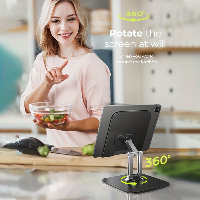 Black Silver laptop stand, 360 degree rotatable, ergonomic laptop stand, laptop accessories, adjustable laptop stand, laptop riser, workspace ergonomics, Australian market