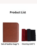 Gold Men's shoe care kit, leather shoe care, men's accessories, shoe care tools, leather case, Australian shoe care, leather polish kit