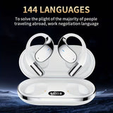 AI Translation Earbuds | Real-Time Translation for 144+ Languages | Smart Meeting Assistant | Secure and Private Design