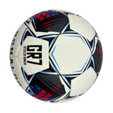A black, red and blue graffiti football, made of PU, containing a pump+air needle+net bag, a gift for Christmas Boxing Day,soccer