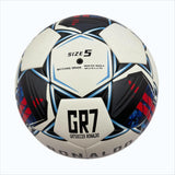 A black, red and blue graffiti football, made of PU, containing a pump+air needle+net bag, a gift for Christmas Boxing Day,soccer