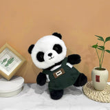 A unique Chinese panda plush toy, a simulated giant panda doll (green)
