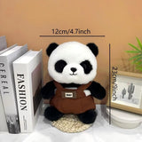 A unique Chinese panda plush toy, a simulated giant panda doll (green)