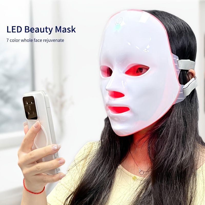 7-Color LED Light Therapy Facial Mask for Skin Rejuvenation