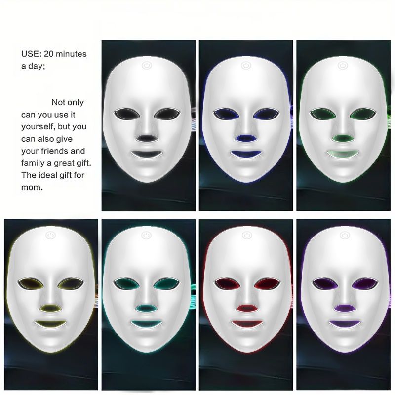 7-Color LED Light Therapy Facial Mask for Skin Rejuvenation