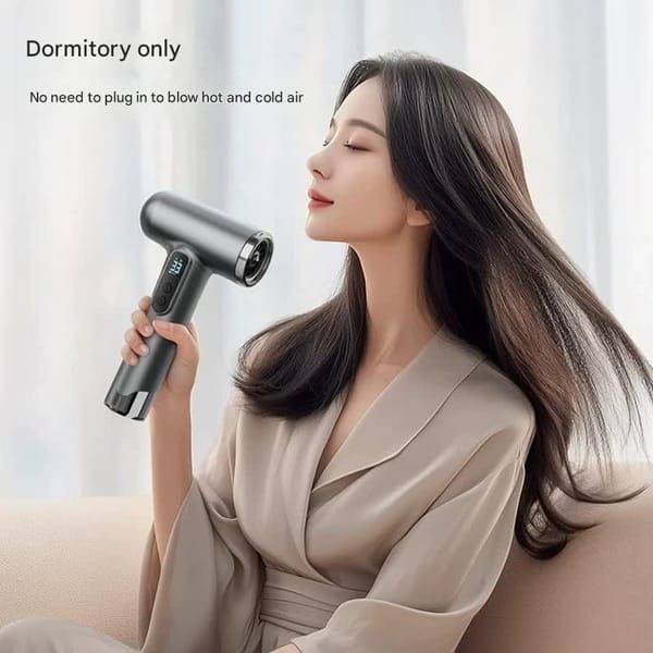 Wireless Charging Hair Dryer – 120,000 RPM, 15600mAh