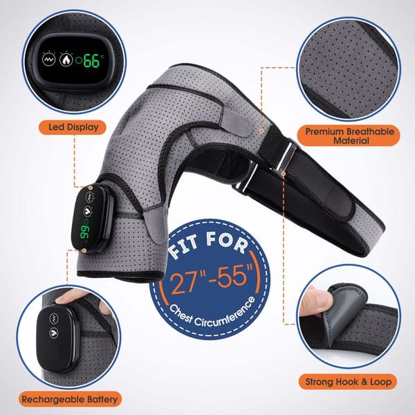 Shoulder Massager – Deep Tissue Relief with Adjustable Straps