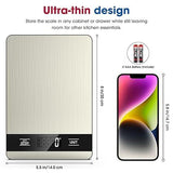 10kg/1g Precision Kitchen Scale: Ultra-Thin, Multi-Unit, Stainless Steel for Aussie Home Cooks