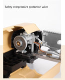 2500W Portable Camping Stove Foldable Butane Stove Indoor/Outdoor Cooking Suitable for Picnic, Backpacking Hiking, Adventure, Home, Travel, Outdoor Patio, RV Trip (Khaki)