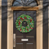 Christmas Wreaths & Garlands: Pre-Lit Christmas Wreath With Led Lights