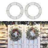 Christmas Wreaths & Garlands: Metal Wreath Round Iron Ring For Christmas