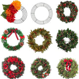 Christmas Wreaths & Garlands: Metal Wreath Round Iron Ring For Christmas