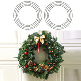 Christmas Wreaths & Garlands: Metal Wreath Round Iron Ring For Christmas