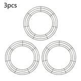 Christmas Wreaths & Garlands: Metal Wreath Round Iron Ring For Christmas