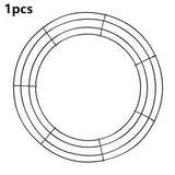 Christmas Wreaths & Garlands: Metal Wreath Round Iron Ring For Christmas