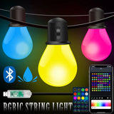 Outdoor Decorations & Lights: Bluetooth Colorful G40 Led Bulb String Lights