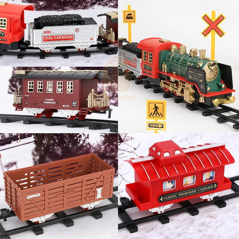 RC Track Train Set with Steam Effect