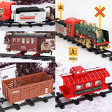 Building Toys: RC Track Train Set with Steam Effect