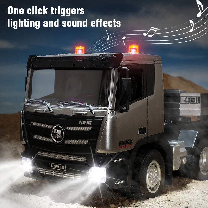 Outdoor Play Equipment: Rc Flat Truck 9-Channel Alloy Remote Control Trailer