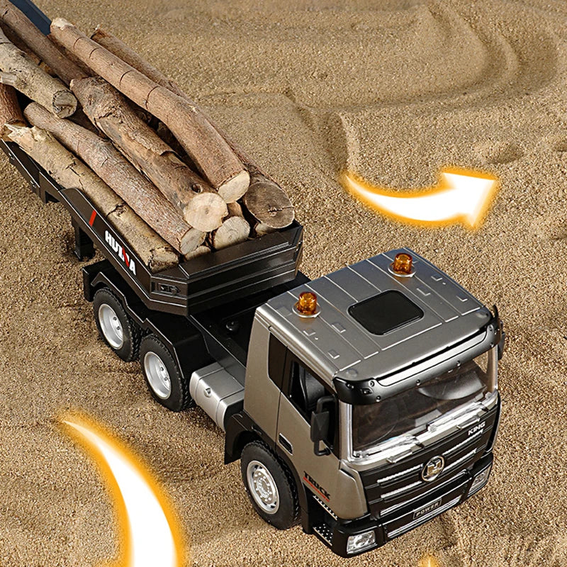 Outdoor Play Equipment: Rc Flat Truck 9-Channel Alloy Remote Control Trailer